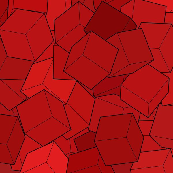 Burgund background from cubes. Vector illustration for your graphic design.Vector illustration for your graphic design.