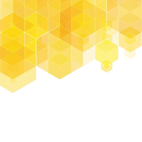 stock vector Abstract yellow hexagon background. Vector design element.