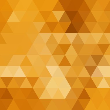 Altın vektör çokgen desen. Geometrik arkaplan. Üçgen. Mozaik Gradyanı