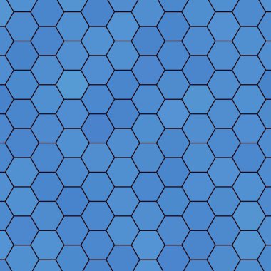 Geometrik arkaplan. Arkaplan için renkli şablon. Mavi altıgenler.