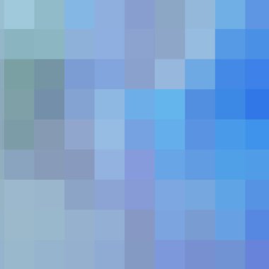 Çokgen biçiminde renk arkaplanı. Reklam için vektör illüstrasyonu. Mavi piksel.