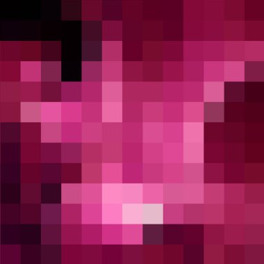 Soyut vektör arkaplanı. Geometrik görüntü. Çokgen stili. Kırmızı piksel.