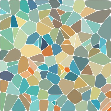 Renkli çakıl taşlarıyla Geometrik arkaplan. Tasarım ögesi.