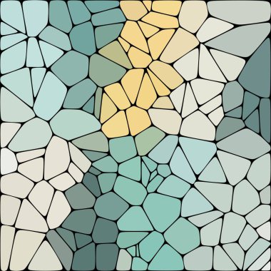 Geometrik arkaplan. Sunum şablonu. Vektör arkaplanı. Çokgen stili. Mozaik Renk çakıl taşları