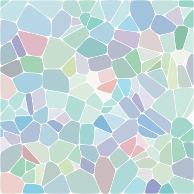 Taş levha kaldırım deseni. Soyut geometrik renkli şekiller süs vektör dokusunu süsler. Renkli Çakıl.