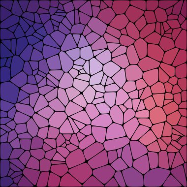 Taş levha kaldırım deseni. Soyut geometrik renkli şekiller süs vektör dokusunu süsler. Renkli Çakıl.