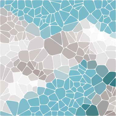 Çakıl taşlarından mavi arkaplan. Sunum için soyut vektör şablonu.