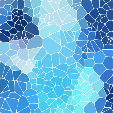 Çakıl taşlarından mavi arkaplan. Sunum için soyut vektör şablonu.