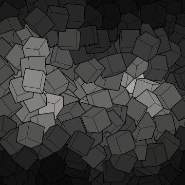 Küplerin gri arkaplanı. Çokgen stili. Tasarım ögesi.