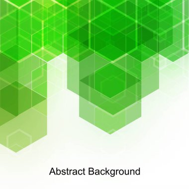 Yeşil altıgen arka plan, desen, altıgen duvar kağıdı. Vektör illüstrasyonu EPS 10