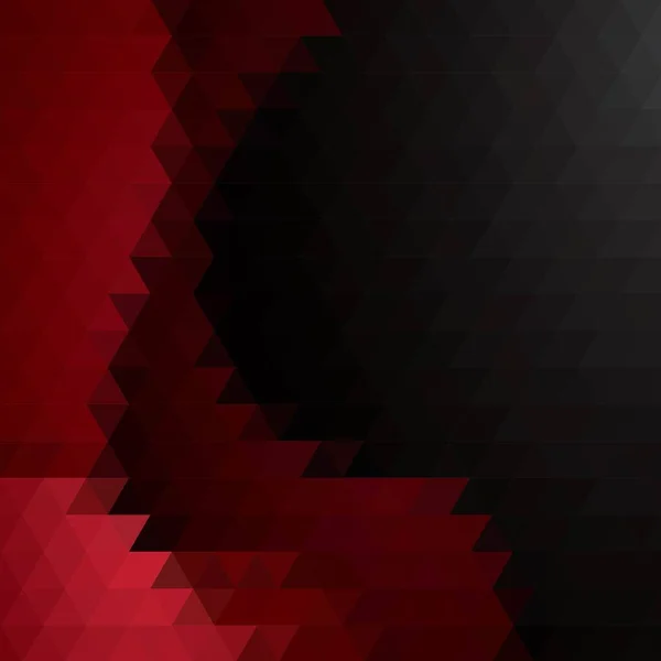 Černé Červené Geometrické Trojúhelníky Abstraktní Ilustrace Prvek Návrhu — Stockový vektor