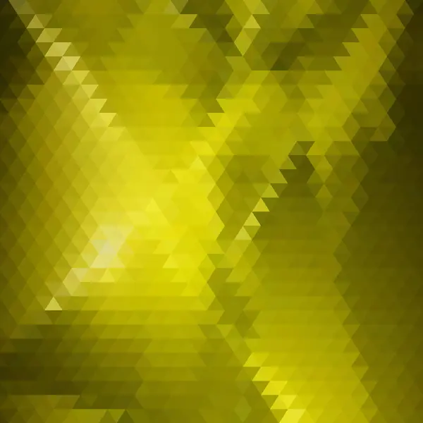 Fundo Triangular Dourado Estilo Polígono Imagem Geométrica Fundo Vetorial — Vetor de Stock