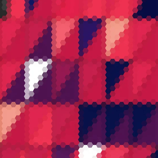 红色六边形抽象背景 封面等模板 多边形风格的几何图像 — 图库矢量图片