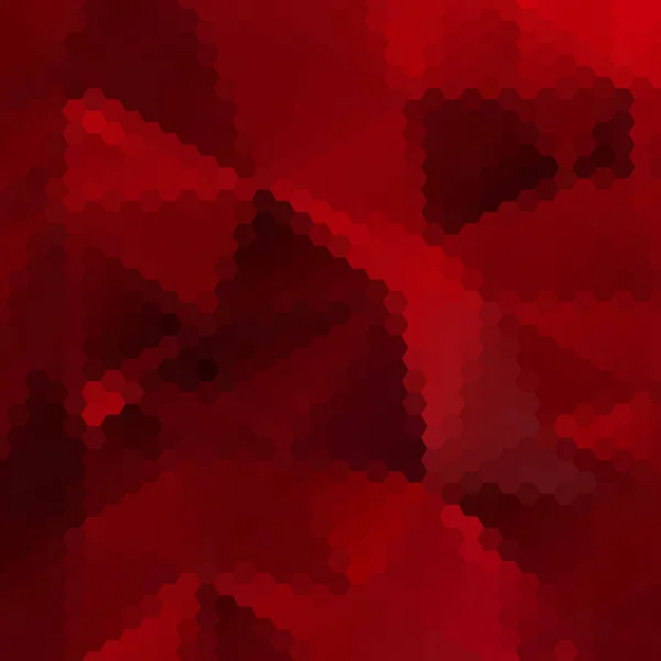 Röd Geometrisk Bakgrund Polygonal Stil Prov Layout Hexagons — Stock vektor