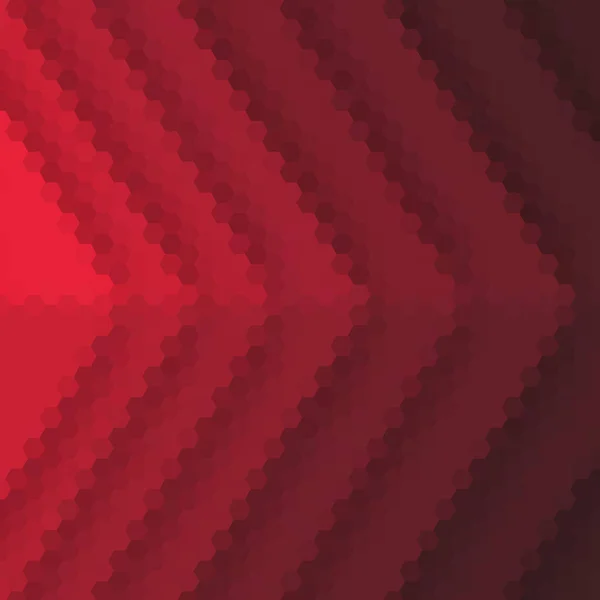 Hexagonal Polygonal Elegant Bakgrund Geometrisk Bild Röda Siffror — Stock vektor