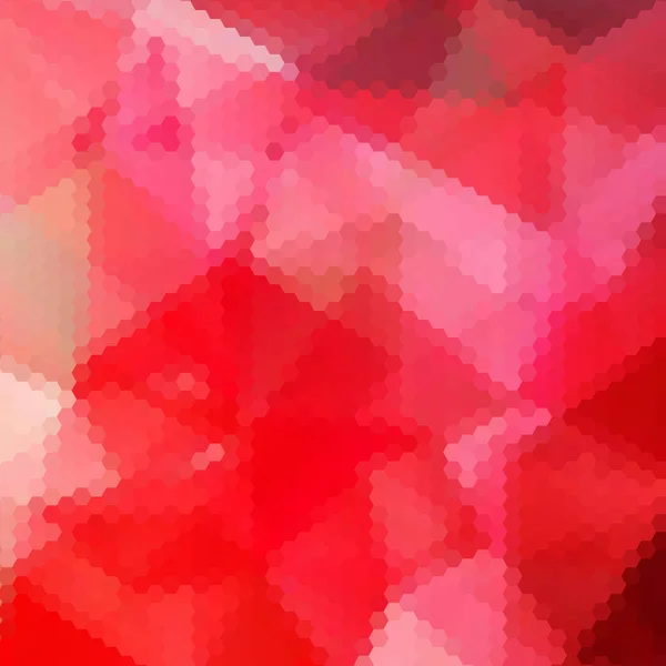 赤い幾何学的背景 ベクトルイラスト 多角形のスタイル 六角形 — ストックベクタ