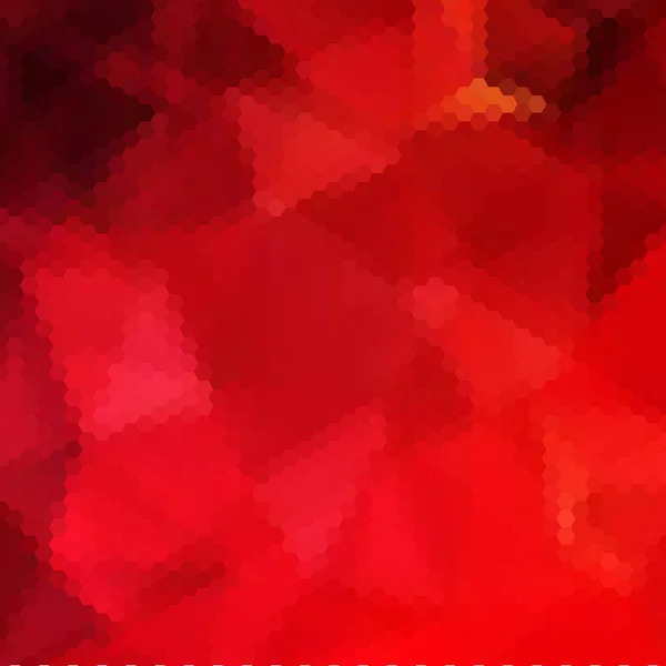 Зернистый Узор Состоит Красных Шестиугольников Векторный Фон Сотовой Связи — стоковый вектор