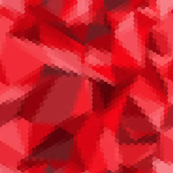 Geometrisk Bild Abstrakt Vektor Bakgrund Färgad Bakgrund Röda Hexagoner — Stock vektor