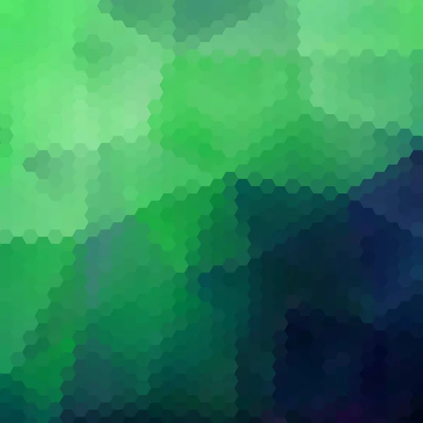 Zelené Pozadí Šestiúhelníku Geometrická Ilustrace Rozvržení Pro Reklamu Banner Polygonální — Stockový vektor