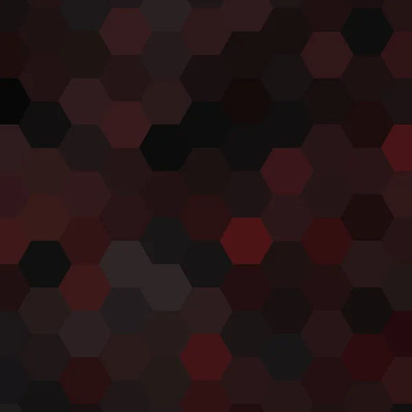 Mörk Hexagonal Konsistens Tech Bakgrund Svart Rendering Illustration — Stock vektor
