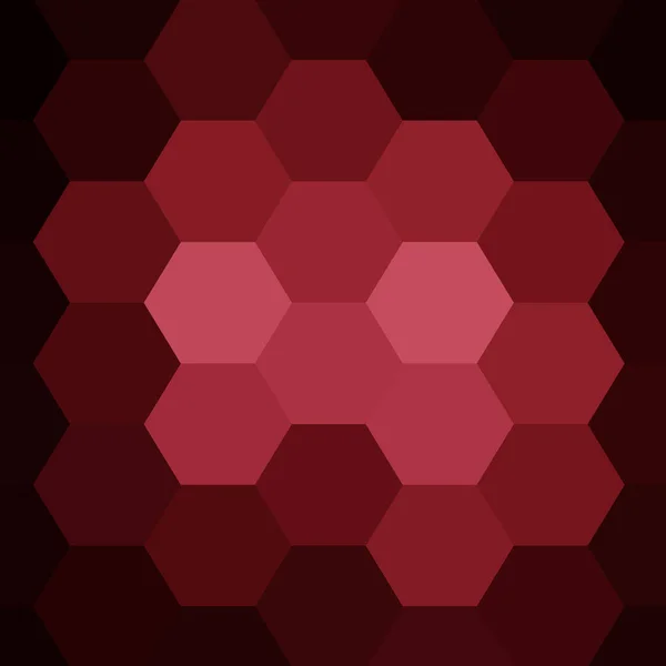 Red Hexagon Background Vector Graphics Presentation Template — Stock Vector