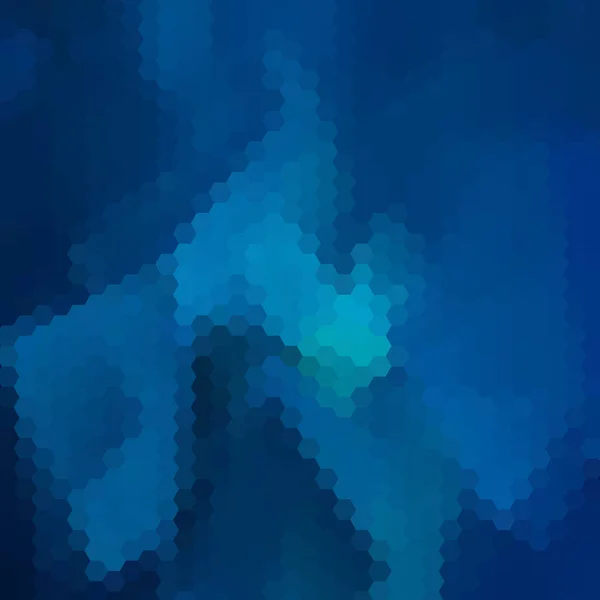 Blauer Geometrischer Hintergrund Sechseckiger Abstrakter Vektorhintergrund Polygonalen Stil — Stockvektor