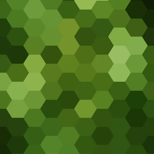 Zelené Pozadí Šestiúhelníku Šablona Prezentace Pozadí Vektoru — Stockový vektor