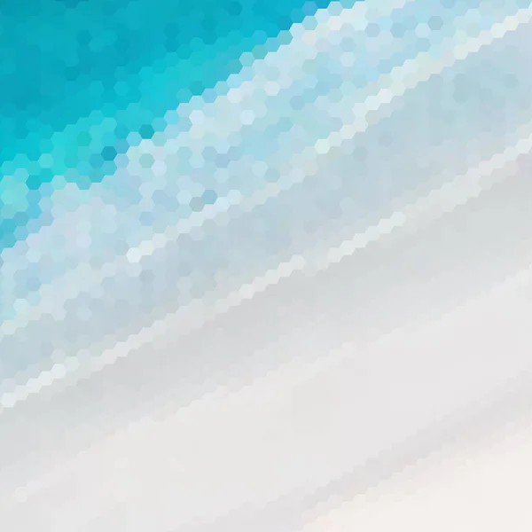 抽象的なベクトル背景 モザイク 多角形のスタイル 青い六角形 プレゼンテーション用テンプレート 広告バナーカバー — ストックベクタ