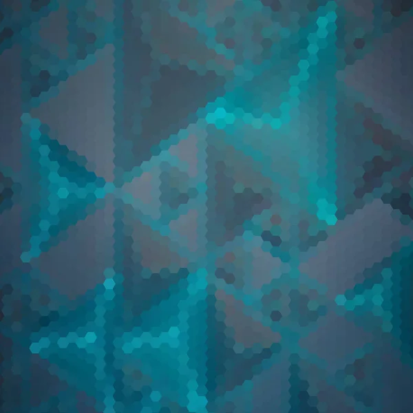 Blauer Geometrischer Hintergrund Sechseckiger Abstrakter Vektorhintergrund Polygonalen Stil — Stockvektor