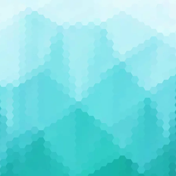 Blauer Sechseck Hintergrund Polygonaler Stil Musterbanner — Stockvektor