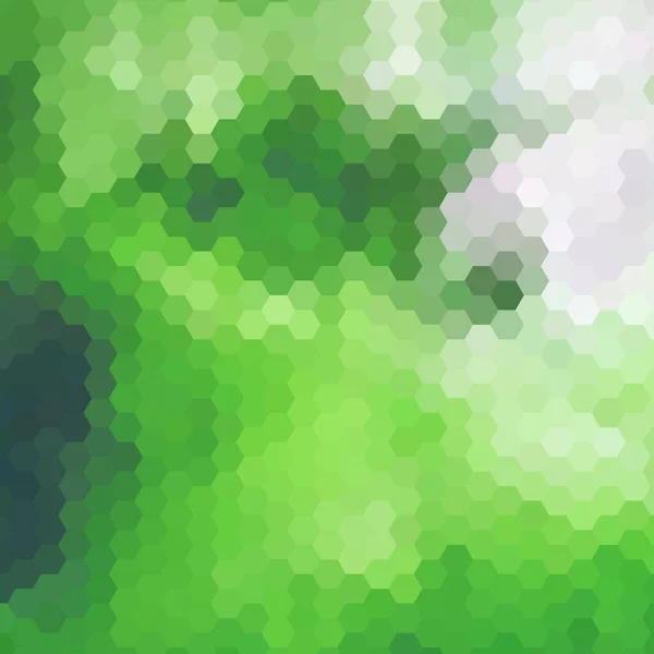 Zelené Šestiúhelník Pozadí Vzor Šestiúhelník Tapety Vektorové Ilustrace — Stockový vektor