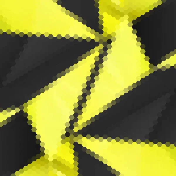 黑色和黄色六边形背景 演示模板 矢量背景 — 图库矢量图片