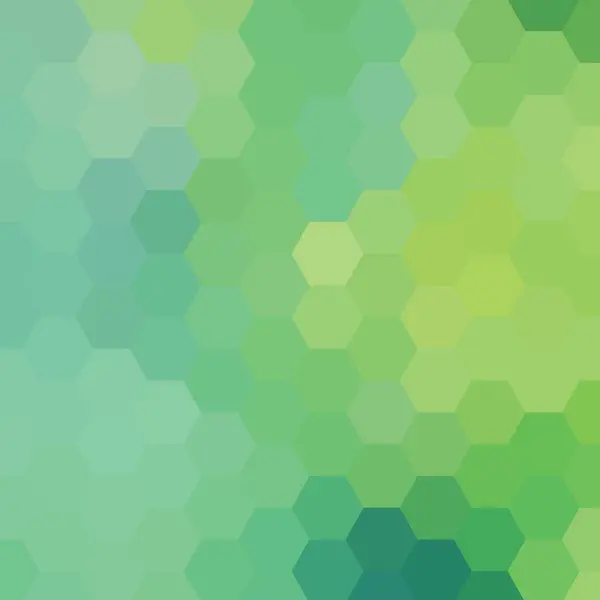 绿色几何背景 矢量图解 多角形六边形 — 图库矢量图片