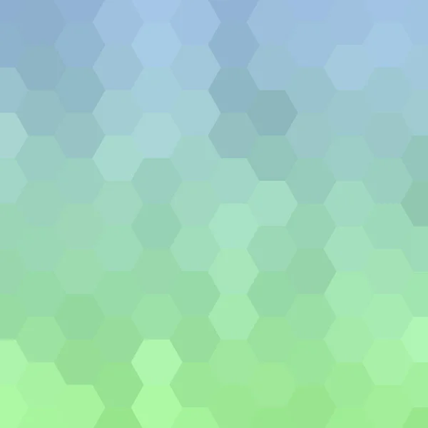 绿色和蓝色背景六边形图案 六边形彩色墙纸 矢量图解 Eps — 图库矢量图片