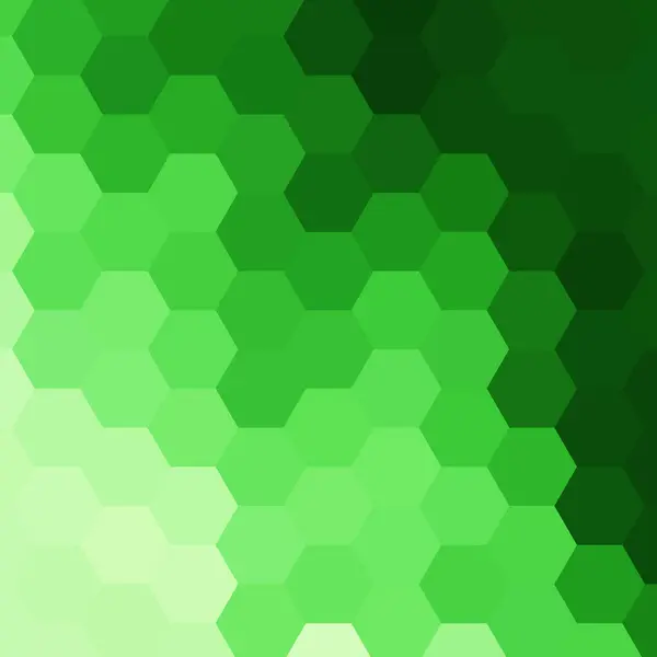 Zelené Pozadí Šestiúhelníku Vektorová Grafika Šablona Prezentace — Stockový vektor