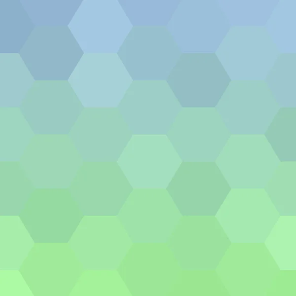 蓝色和绿色六边形背景 六边形墙纸 矢量图解 Eps — 图库矢量图片