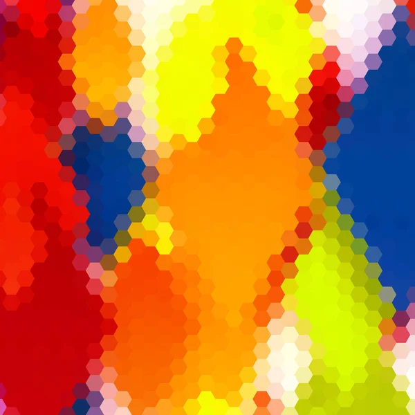 Abstraktní Vektorové Pozadí Geometrický Obraz Polygonální Styl Béžový Pixel Šestiúhelník — Stockový vektor