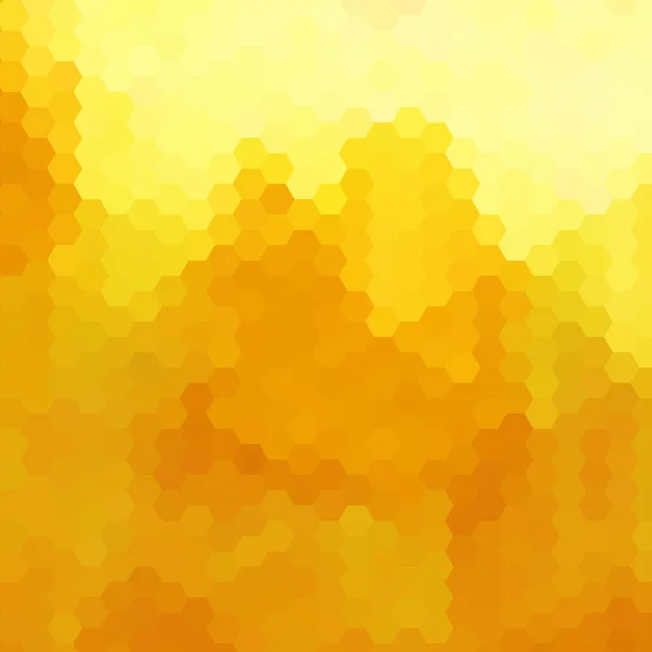 주황색 노란색 육각형의 일러스트 — 스톡 벡터