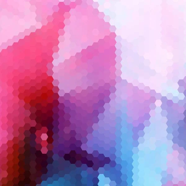 Abstrakt Vektor Bakgrund Geometrisk Bild Polygonal Stil Beige Pixel Färgsexhörning — Stock vektor