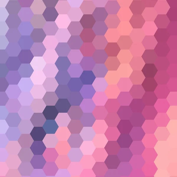 Abstracte Vectorachtergrond Geometrische Afbeelding Meerhoekige Stijl Pastel Pixel Kleurenzeshoek — Stockvector