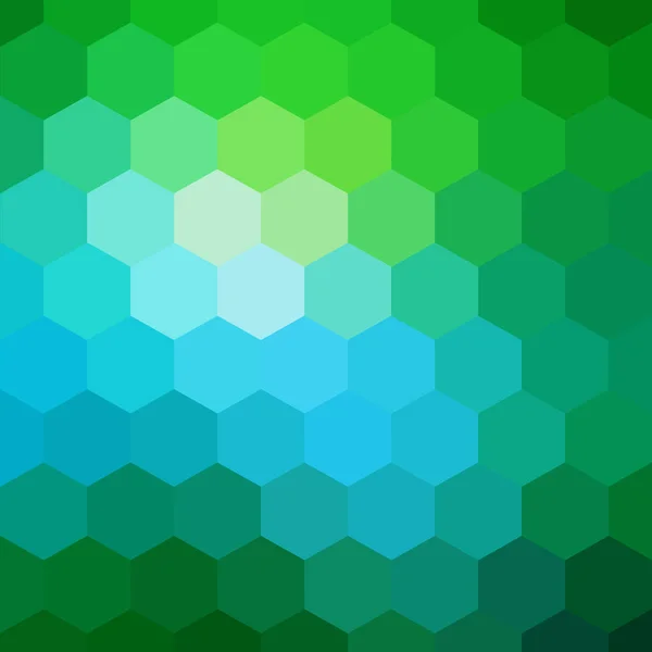 Modèle Hexagonal Fond Vert Bleu Modèle Papier Peint Hexagonal Couleur — Image vectorielle