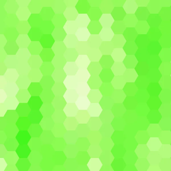 Vektorové Abstraktní Pozadí Geometrická Šablona Pro Prizantaci Zelené Šestiúhelníky — Stockový vektor
