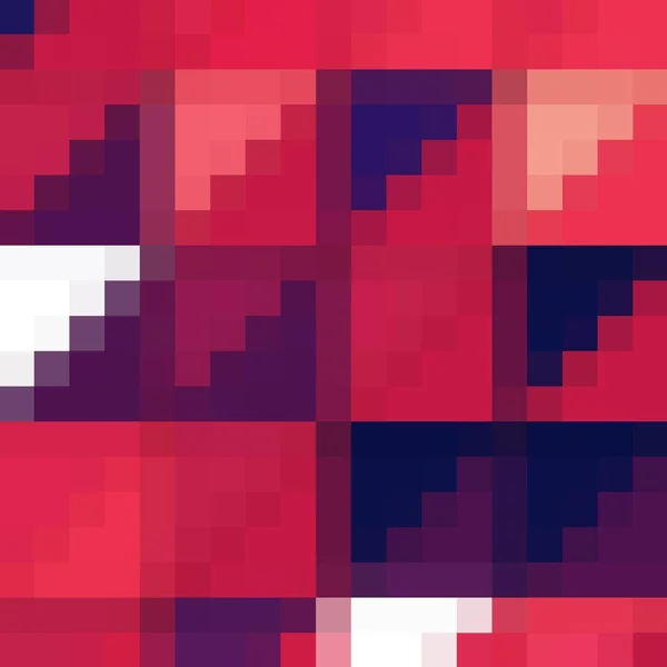 Röd Pixel Bakgrund Mönster Hexagon Tapet Vektorillustration Eps — Stock vektor