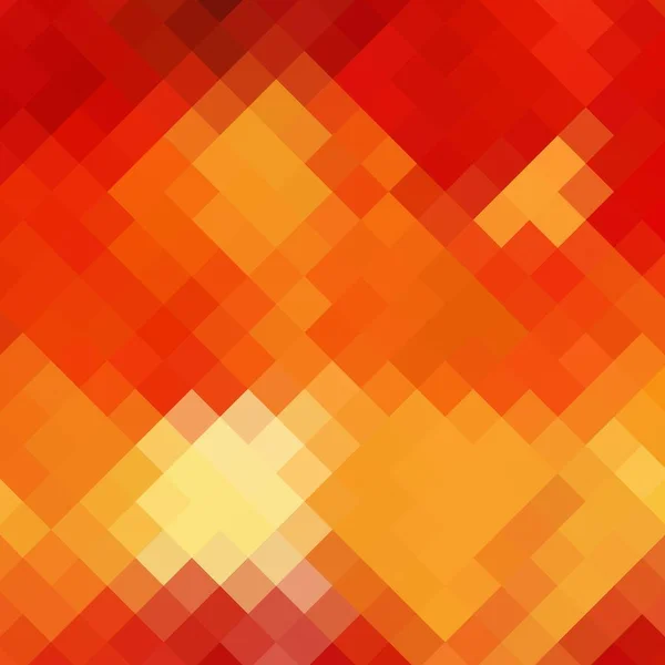 Absztrakt Geometriai Háttér Narancs Pixel — Stock Vector