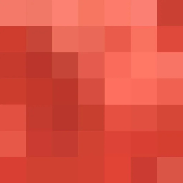 Abstrakt Vektor Bakgrund Geometrisk Bild Polygonal Stil Röd Pixel — Stock vektor