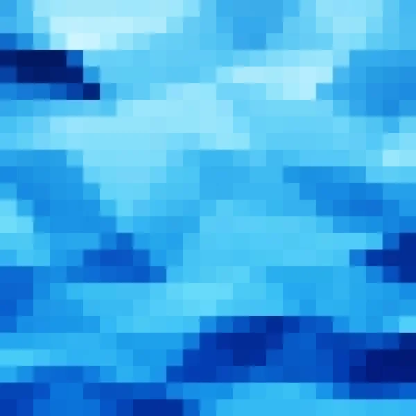Blue Pixel Background Geometric Background Banner Sample — Stock Vector