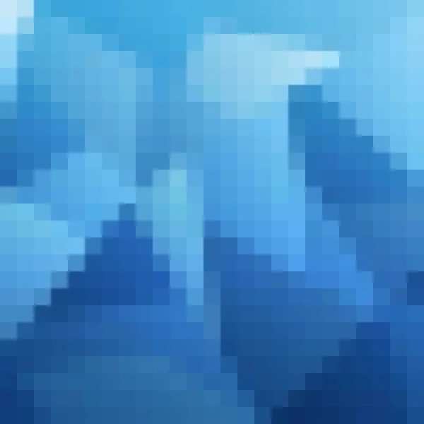 青いピクセルの背景 プレゼンテーションテンプレート ベクトル背景 — ストックベクタ