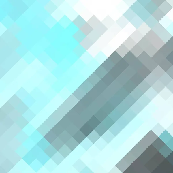 Modèle Pixel Fleurs Fond Bleu Pixel Illustration Vectorielle Pour Votre — Image vectorielle