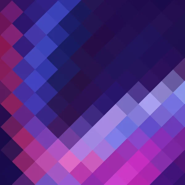 Blühende Pixelvorlage Blauer Und Lila Pixelhintergrund Vektorillustration Für Ihr Grafikdesign — Stockvektor