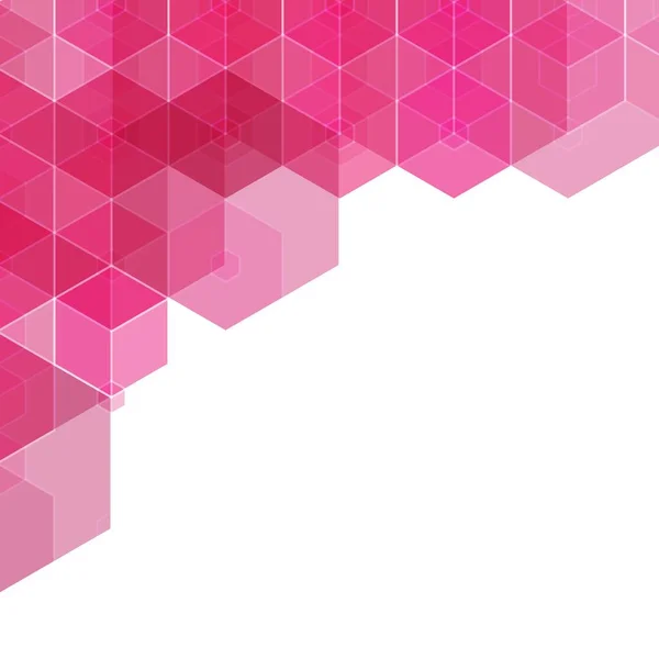 Hintergrund Sechseck Muster Vorlage Rosafarbene Sechsecktapete Vektorillustration Eps — Stockvektor